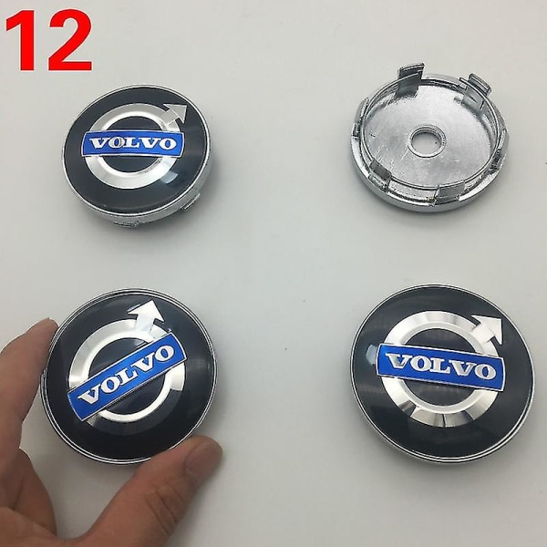 4 stk. 60mm Bilhjul Center Hub Caps Cover Til Skoda Ford Opel Peugeot Volvo Cadillac