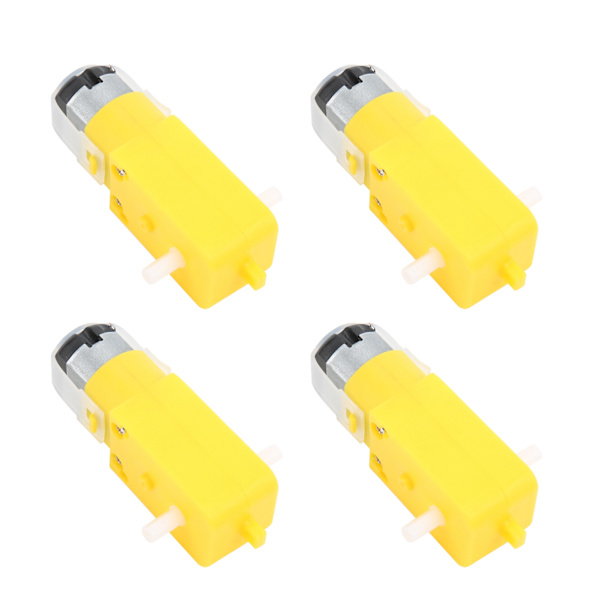 4 kpl TT-moottorin vaihde kaksoisakselivaihteinen sähkökäyttö DC 3-12V DIY-älyautolelurobotille
