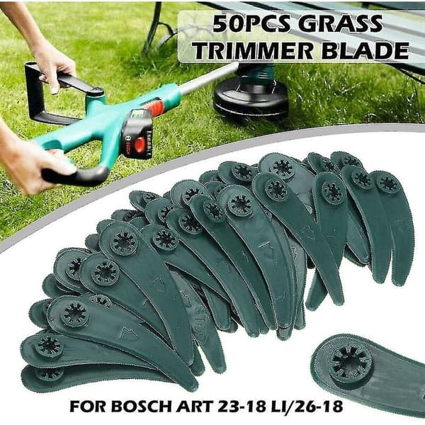 50x Plæneklipper Plastblade Bosch Art23-18li Art26-18li (BT)