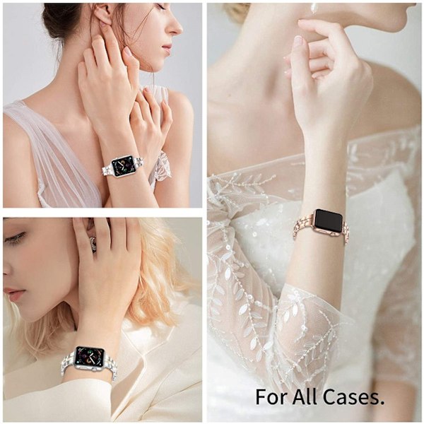 iWatch-yhteensopiva ranneke SE Series 6/5/4 - ruusukulta (40 mm)