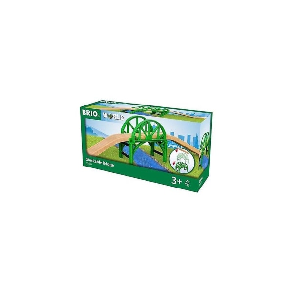 Brio 33885 Trä tågspår - Stapelbar bro