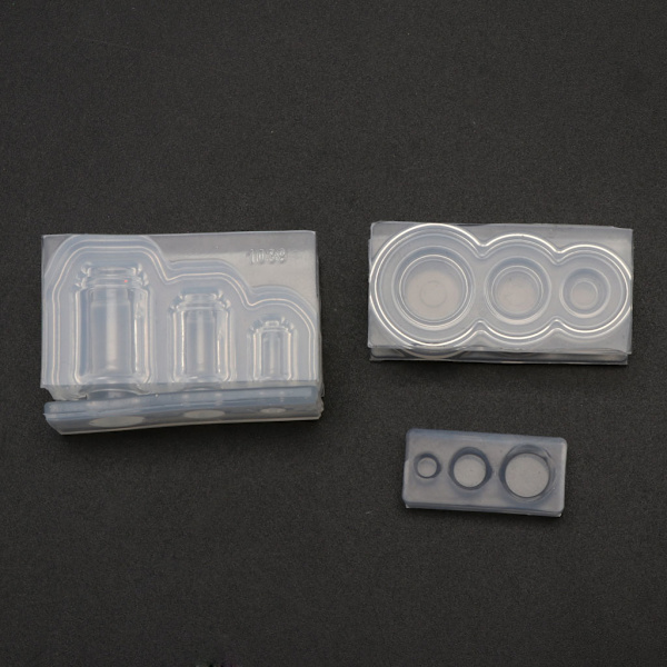 3D Mini Marmeladburk Resinform Hängande Silikonform Smyckestillverkning