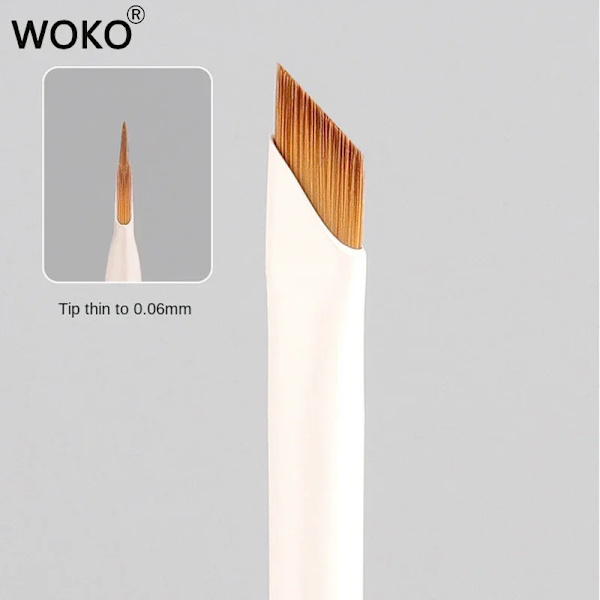 Päivitä terä eyeliner-sivellin ultraohut hieno kulma litteä kulmakarvasivellin silmän alle meikkisiveltimet tarkka yksityiskohtainen sivellin v white Eyeliner 4pcs