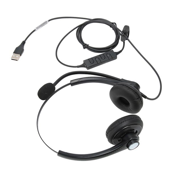 Langallinen puhelin kuulokemikrofoni meluvaimennus binauraliset yritys kuulokemikrofoni mikrofonilla call center asiakaspalvelu USB-liitin