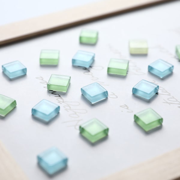 100g/lot Kristallglas Mosaikplattor Handgjorda Kreativa Material F C
