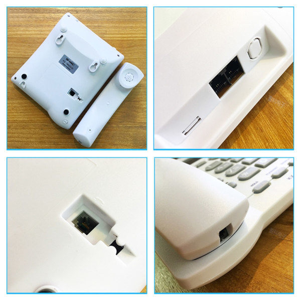 KX-T880CID Rask Rask Hjemmetelefon Oppringing Display Justerbar Tone Engelsk Svart