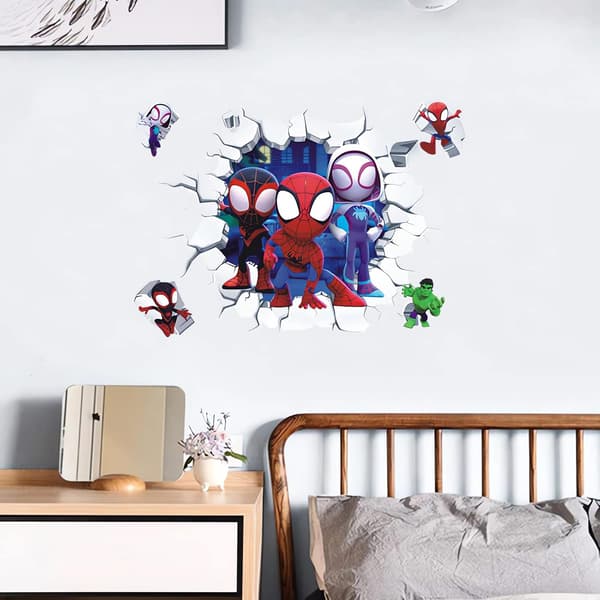 3D-efektitarra Spiderman Ultimate seinätarra lapsille