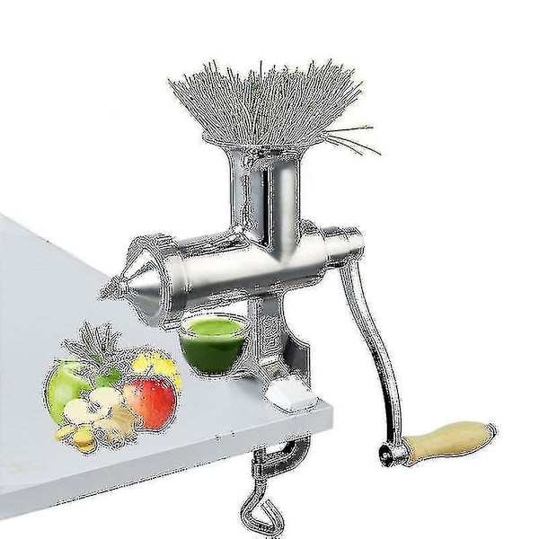 Stainless Steel Wheatgrass Hand Squeezers Manual Food Screw Slow Squeezer Fruit Wheatgrass Vegetable Orange Juice Extractor High Quality-m.2797