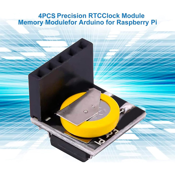 4 stk DS høy presisjon RTC klokke minnekortmodul for Arduino Raspberry Pi