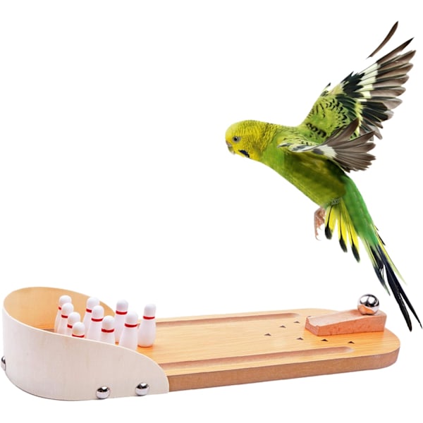 Desktop Mini Bowling Spelset - Trä Desktop Kul Familj Brädspel$ Mini Bowling Spel, Bordsspel Bords Bowling Leksaker i Trä, Klassisk Barn