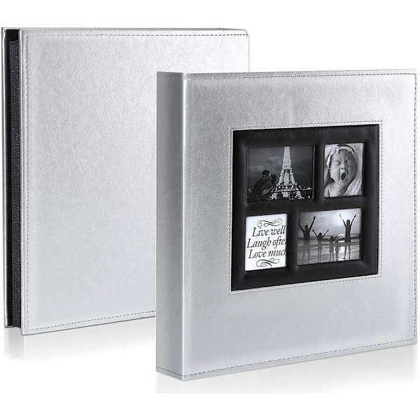 Valokuva-albumi 600 taskua 10x15cm suuret valokuvat (60 arkkia, 120 sivua