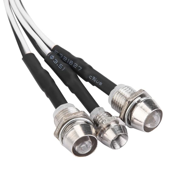 12 stk 5mm/3mm LED-pærer for frontlykter og baklykter, tilbehør til RC-modelldriftbil