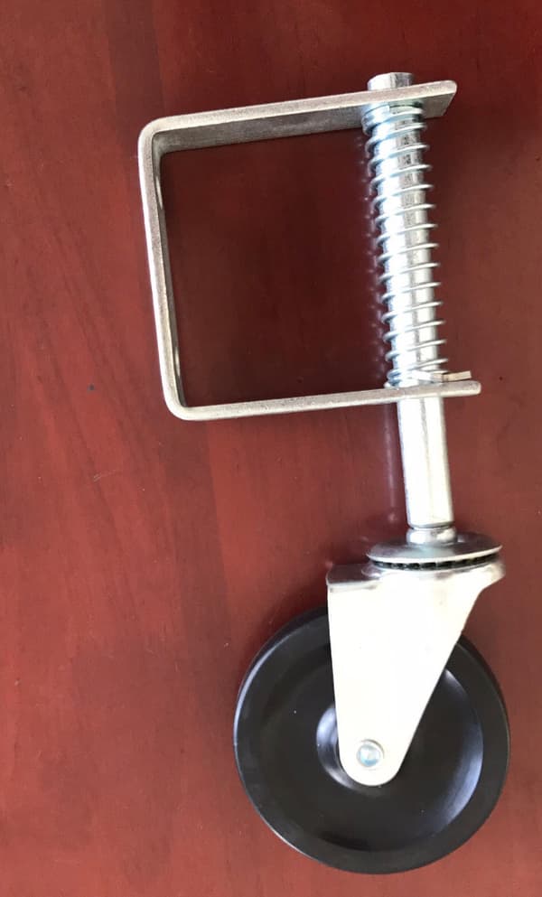 Select Hardware Fjäderbelastat Svängbart Grindhjul, 4\" Kraftig Modell W