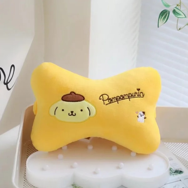 Sanrioed Cartoon Anime Cinnamoroll Plys Bilpude Kawaii Sød Blød Plys Hovedstøtte Betræk Etui Piger Gave Purin died 1