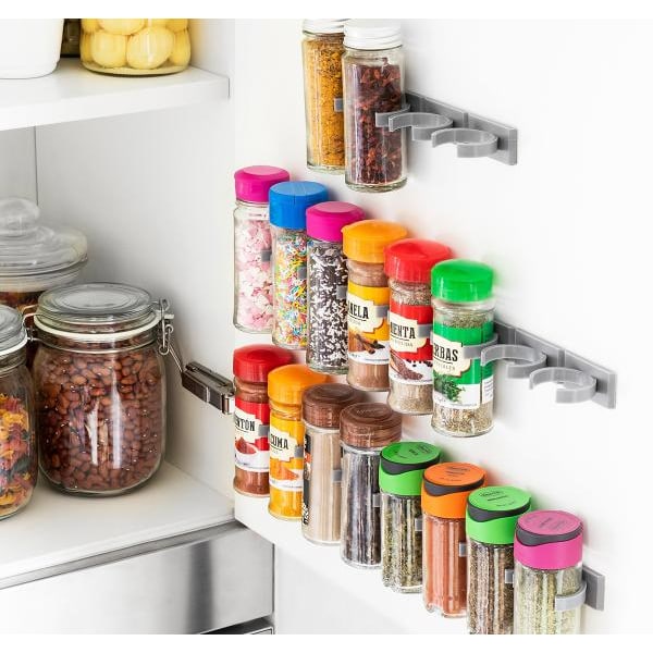 Spice shelf - Space for 20 jars - Holder for spice jars