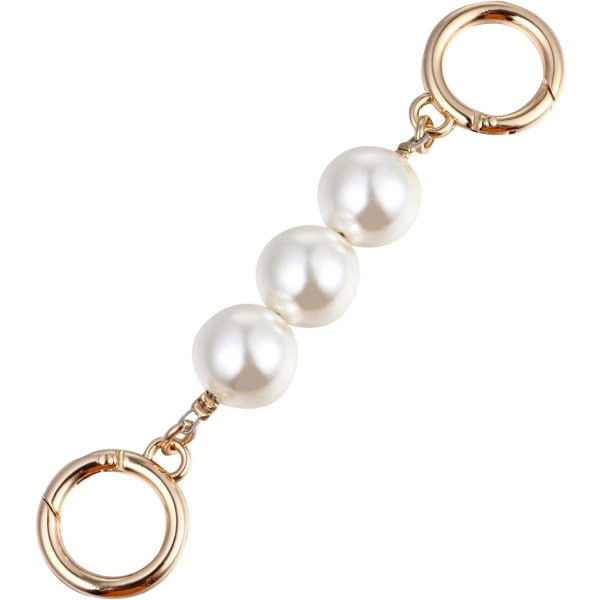 Set med 2 Pearl Bag Chain Strap Extenders Imitation Pearls Byt ut