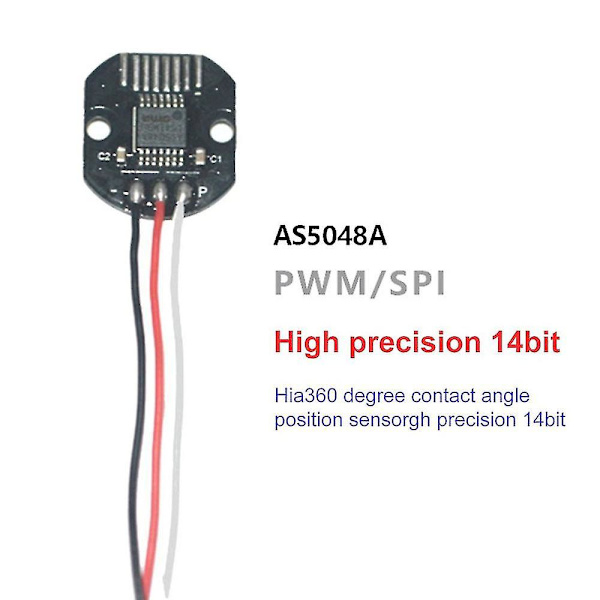As5048 magneettinen kooderisetti PWM ja SPI-liitäntä Tarkkuus 14 bittiä Ei harjanpidikettä As5048a pyörivä anturi harjattomalle moottorille