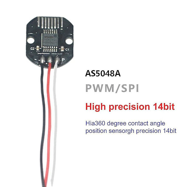 AS5048 Magnetisk kodare set PWM och SPI gränssnitt precision 14 bit ingen borsthållare AS5048A rotationssensor för borstlös motor