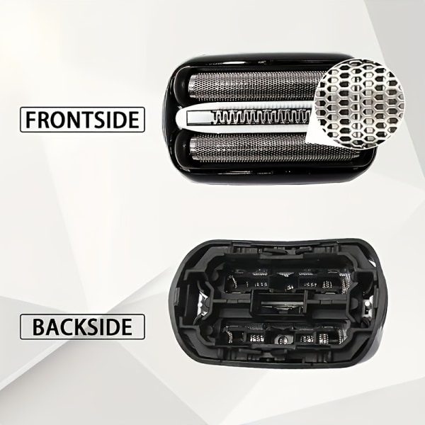 32B 32S S3 Elektrisk erstatnings barberhode tilbehør for Braun Series3 barberhøvelhode Silvery