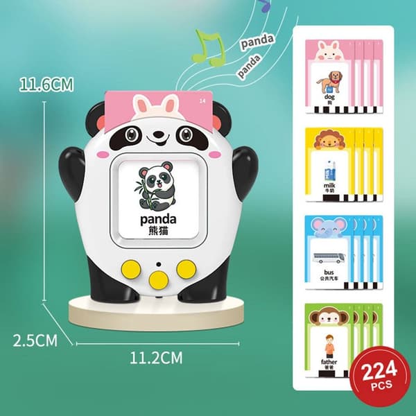Talande Flashkort Ord Inlärningskort Leksak 2 KEYS-PANDA 2 keys-panda 2 keys-panda