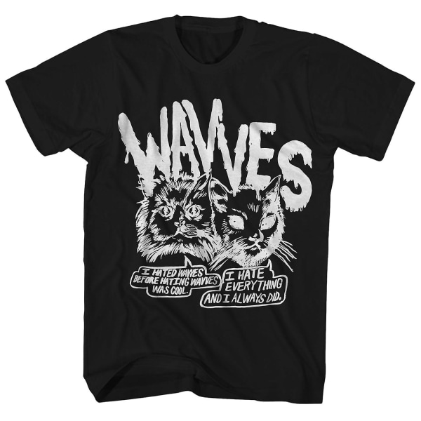 Waving Wavves T-shirts Cynical Cats Comic Wavves Shirt XL