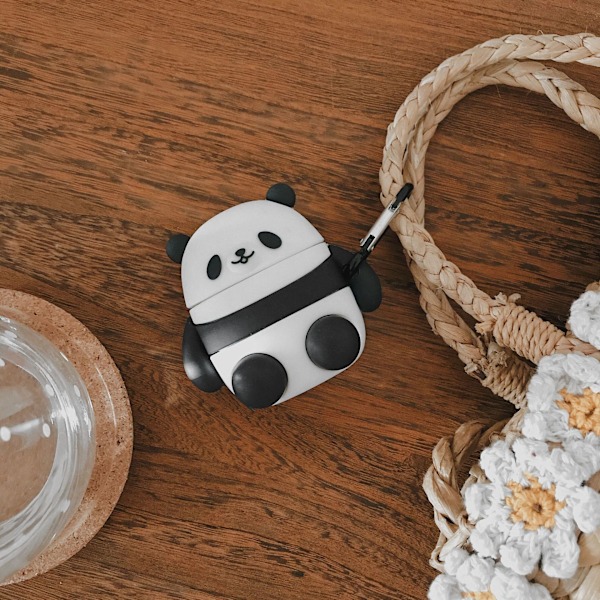 Søte par Panda airpods-etui Apple 1/2 generasjon Bluetooth w