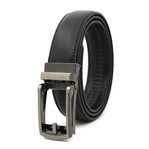 Click belt for men Leather belts BLACK 120CM 120CM black