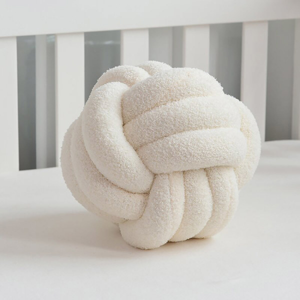 Knudepude 30 × 30 cm - Hvid{bt}