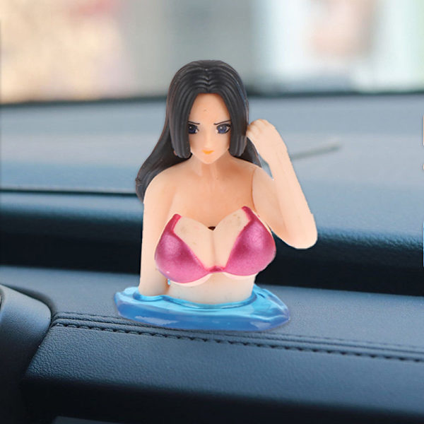 Anime-autofiguurit rintaa ravistava koriste auto sisustus Moottoripyörä 2