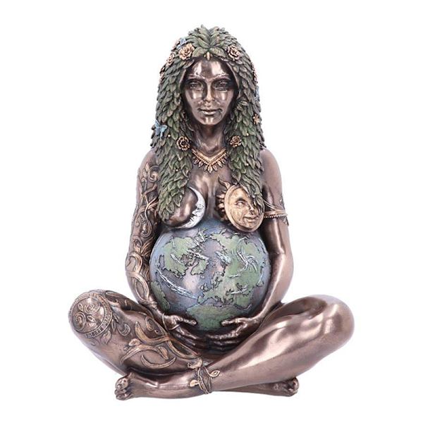 Moder Jord Gudinde Statue Polyresin Statuette Moder Jord Sta