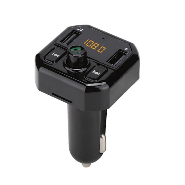 B9 Bil Mp3 Bil Bluetooth Håndfri Afspiller Bil Usb Oplader 3.1A Hurtig Opladning (Sort)