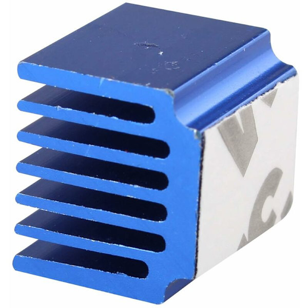 10 stk. 3D-printerdele Varmeafleder Driver Aluminium Varmeafleder til Raspberry Pi LV8729 A4988 DRV8825 TMC2208 TMC2100 TMC2130 Blå longziming