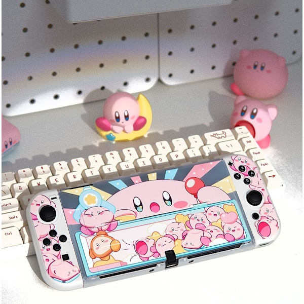 Kawaii fodral till Nintendo Switch Oled Mjuk Tpu-skydd Joycon spelkonsolfodral till Nintendo Switch Oled tillbehör Switch oled fodral
