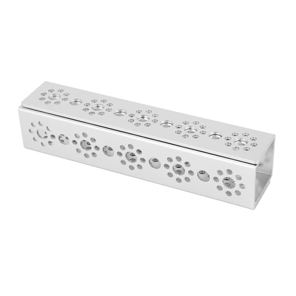 2 stk. 9-huls U-kanal 160mm aluminiumsrobotkit passer til Tetrixrobotics