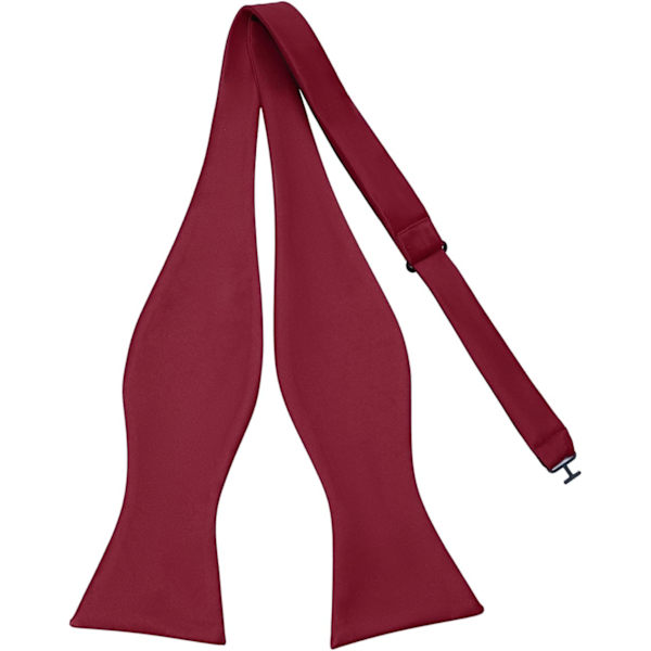 Burgundy. Mäns Solid Slips Självbindande Slipsar Smoking och Bröllopsslipsar