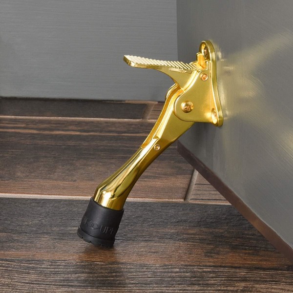 Door stop - prevents the door from slamming - brass - hands-fr