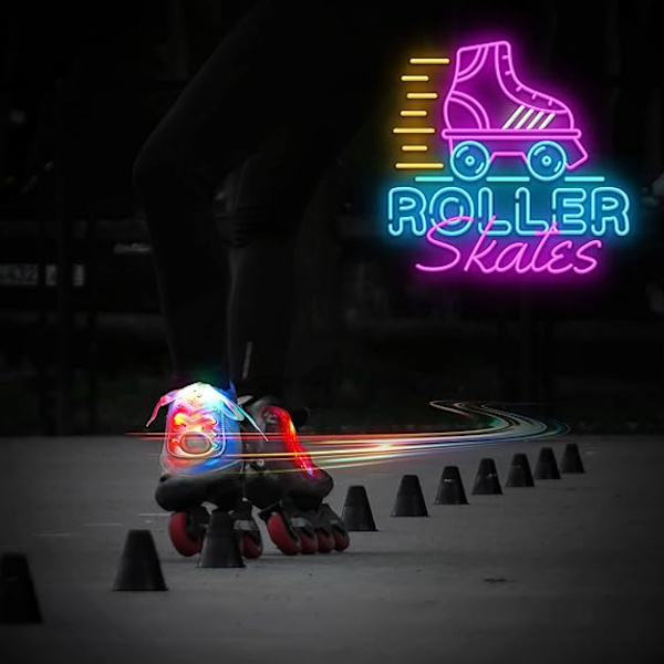 2 par 4 stycken LED Light Up skosnören i 3 lägen Blinkande skosnören för nattfest,