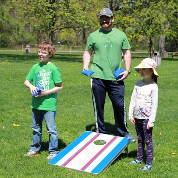 Corn Hole Game Sandbag Set, 16 påsar, majsfyllda tygpåsar, utomhusträningsutrustning (fyllning ingår ej). (BT)