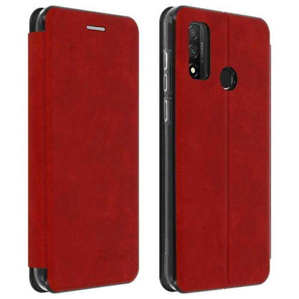 Huawei P smart 2020 nahkakotelokansi Kääntö korttipidike Video tuki Punainen Punainen