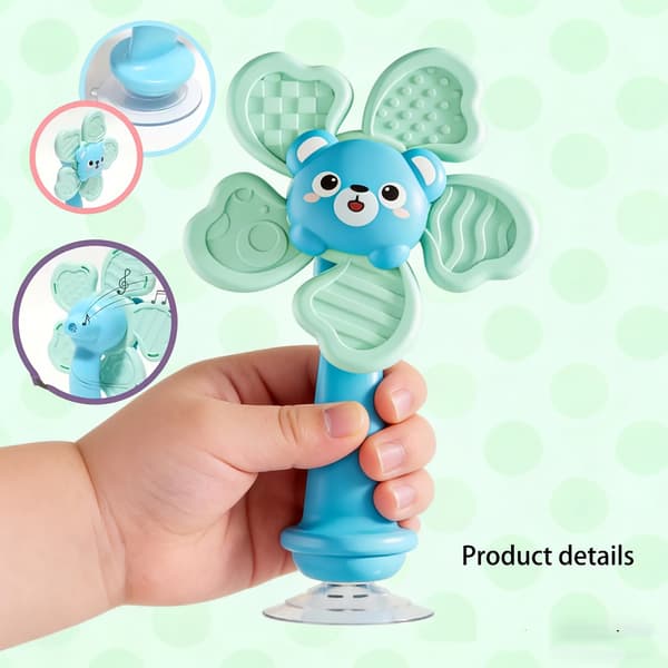 Imukuppituulimyllylelu vauvan matkaleikkeihin Little Monkey Windmill