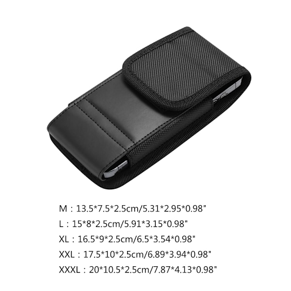 Mobiltelefonväska Herr Midjepaket med Bältesklämma Mobiltelefon Midjeväska Outdoor Sport Telefonficka Fodral Cover för iPhone 0.09 M