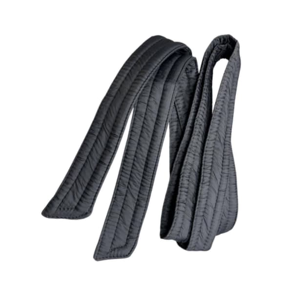 Vinterjacka för dam, dunvadderad, med bälte, kappa, midjebälte, korsett, mode, dam, skärp Matte Black