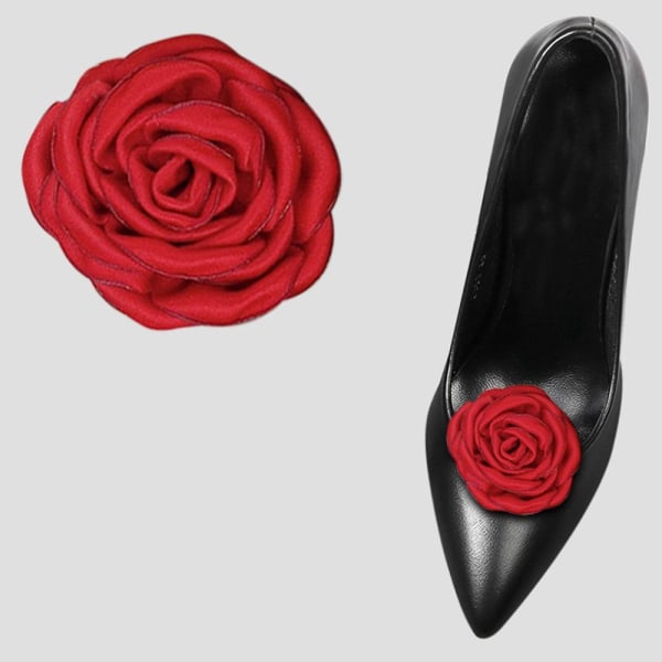 2 st skospänne berlock RED red