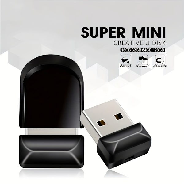 Mini USB-muistitikku 128 Gt 64 Gt 32 Gt USB 2.0 - Tallenna tiedostosi turvallisesti!