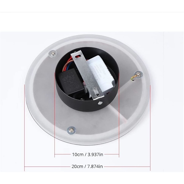 LED vägglampa inomhus med touch-switch 3 färgtemperaturer justerbar vägglampa modern sovrumsläslampa nattlampa trapphus korridor White