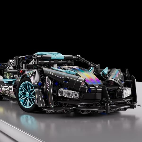 Byggeklodser til superbil i cyberpunk-stil, Technic-racerbilmodel, DIY-samleklodser, STEM-legetøj til samlere MG27