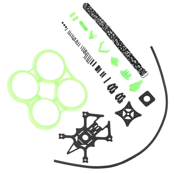 2,5 tommers invertert stativramme 112 mm akselavstand drone med ABS antikollisjonsbeskyttelsesring for MonsterRC Green