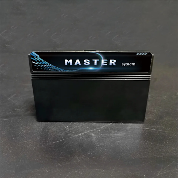 DIY Super 600 i 1 Master System-spelkassett för SEGA Master System-spelkonsolkort BlackShell Label 1