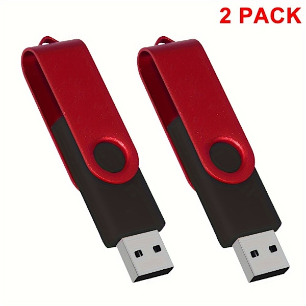 2-pack USB-minne USB 3.0 2.0 Flash-enhet i metall Pendrive Hög hastighet U-disk