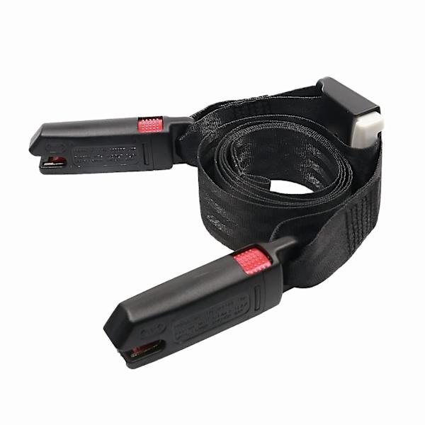 Generell Isofix-stropp for barneseter, Ltuikhq Isofix-belte med én knappbetjening Myk polyester Svart 5